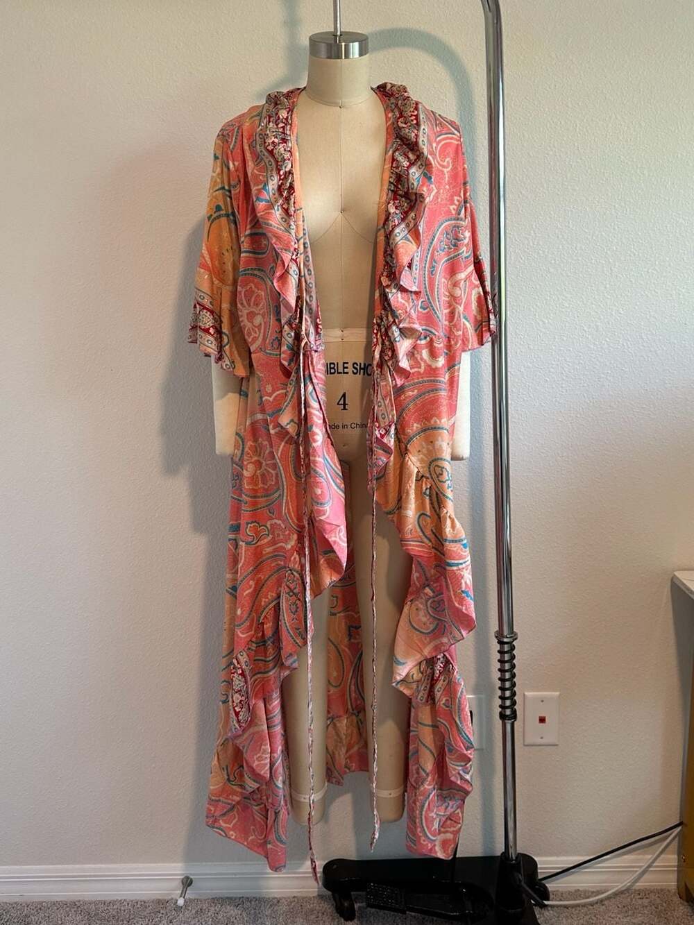 Spell & The Gypsy Collective Paisley Ruffle Wrap Maxi Dress. TAG MISSING! - Picture 7 of 9